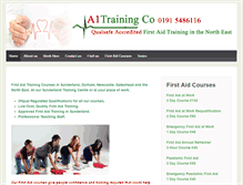 Tablet Screenshot of a1training.co